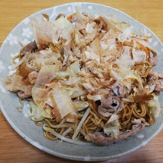 たまには和風しょうゆ焼きそば